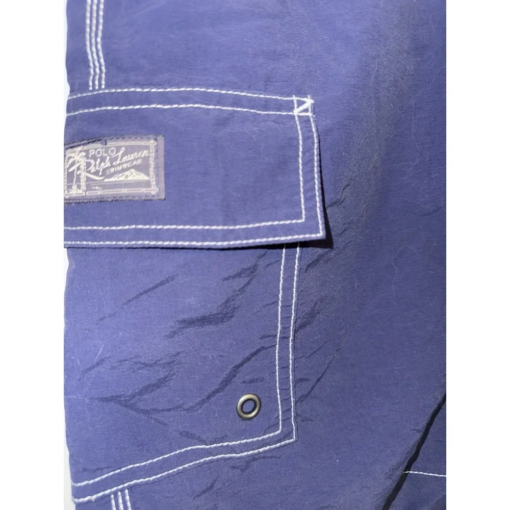 Polo Ralph Lauren‎ Men's Swim Trunks Lined Blue Medium Drawstring